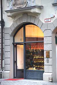 München:: Platzl 02 - Schuhbecks Wein Weinladen mit erlesenen Weinsorten  Foto:Martin Schmitz