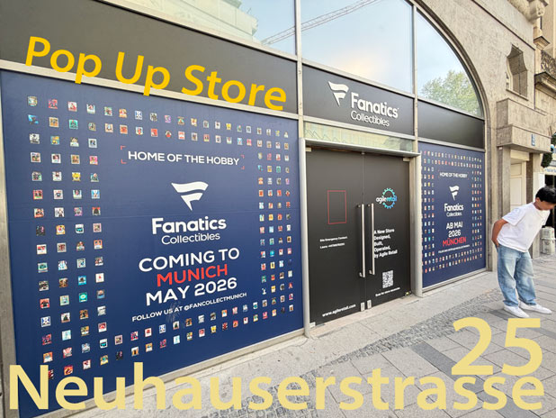 Ein "Fanatics Pop up Store" er&ouml;ffnet in der Neuhauser Strasse, Mai 2025 Foto: Martin Schmitz